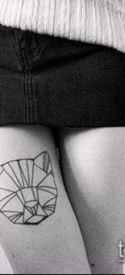 geometriai tetoválás 551. szám - a minta egyedi változata, amely jól használható geometriai szimbólumok átalakítására és tetoválásként történő alkalmazására