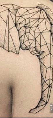 geometriai tetoválás 261. szám - a minta hűvös változata, amely könnyen használható átalakításra és alkalmazásra, mint geometriai tetoválás minimalizmus