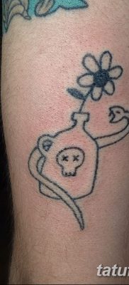 foto håndpoke tatovering dateret 22/11/2017 №034 - tatovering med håndtaske -