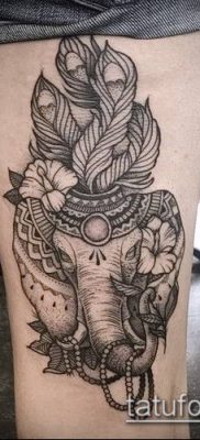 Fotó indiai tetoválás (jelentése) - példa rajz - 024