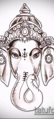 Fotó indiai tetoválás (jelentése) - példa rajz - 030