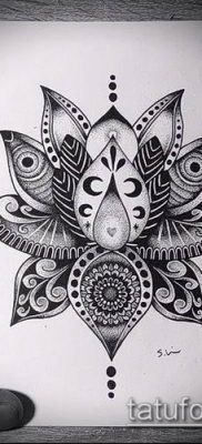 Fotó indiai tetoválás (jelentése) - példa rajz - 043