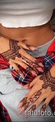 Fotó indiai tetoválás (jelentése) - példa rajz - 086