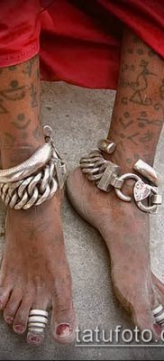 Fotó indiai tetoválás (jelentése) - példa rajz - 091