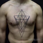 Photo of a drawing of a tattoo with a triangle 11/22/2020 №023 -triangle tattoo-