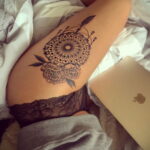 Photo of a tattoo with a dreamcatcher 11/22/2020 №020 -Dreamcatcher tattoo-