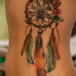 Photo of a tattoo with a dreamcatcher 11/22/2020 №023 -Dreamcatcher tattoo-