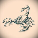 Scorpion tattoo sketch 16.01.2021 №0062 -scorpion tattoo sketch-