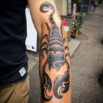 Photo of black scorpion tattoo 01/16/2021 №0034 -black scorpion tattoo-