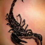 Photo of black scorpion tattoo 01/16/2021 №0033 -black scorpion tattoo-