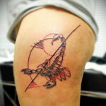 Photo of a colored scorpion tattoo 01/16/2021 №0028 -color tattoo scorpion-