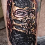Scorpion tattoo mortal kombat 01/16/2021 №0012 -scorpion mortal tattoo-