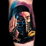 Scorpion mortal kombat tattoo 01/16/2021 №0020 -scorpion mortal tattoo-