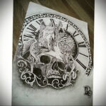 رسم صورة لساعة الوشم 01/19/2021 №0074 - رسومات ساعة الوشم -