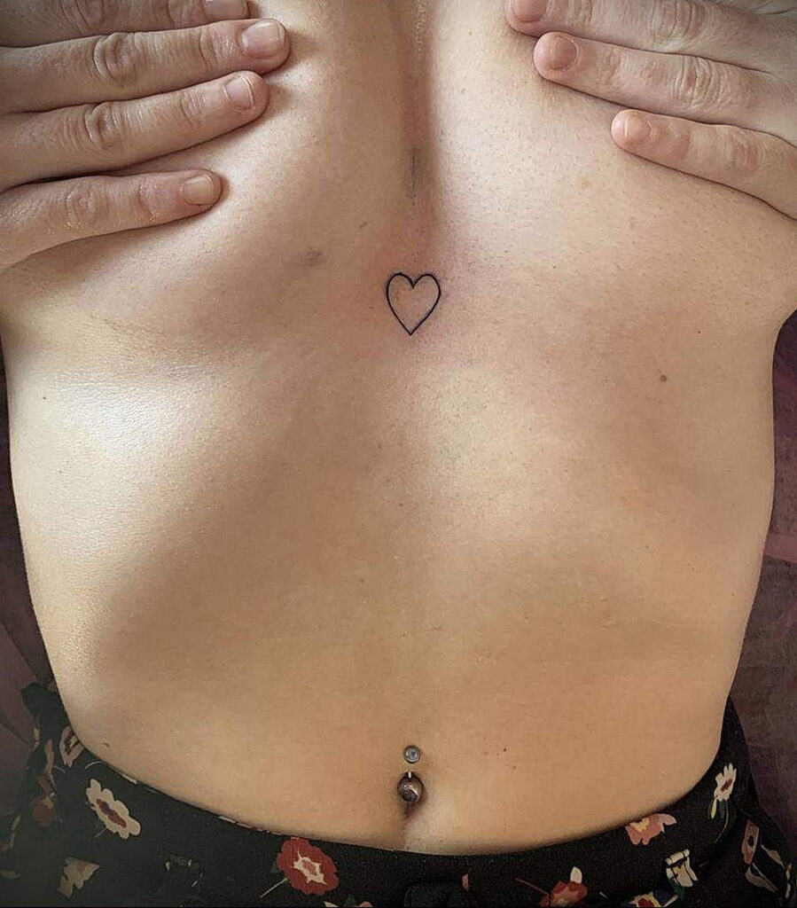 رسم صورة وشم قلب صغير 09.02.2021 №0072 - وشم قلب صغير -