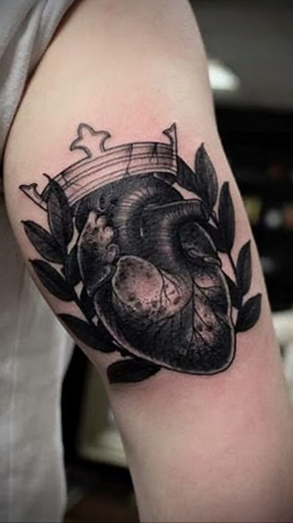 صورة لشم القلب مثال للرسم 09.02.2021 №0137 - وشم القلب -