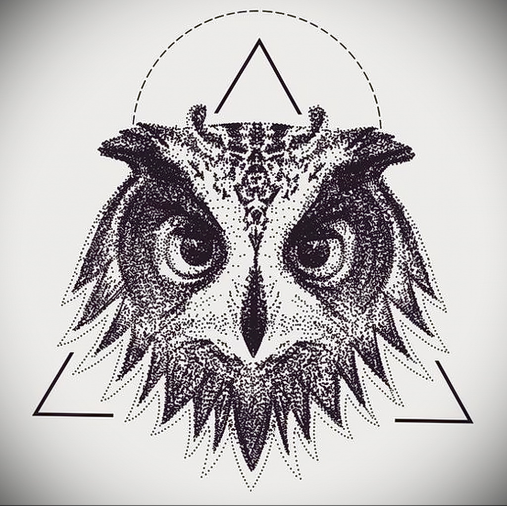 هندسة الوشم البومة 02/15/2021 №0025 - هندسة الوشم البومة -