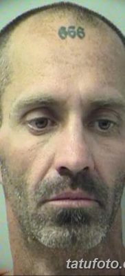 fotó a 666 -os tetoválásról, 2018. január 16 -án, №048 - tetoválás 666 -