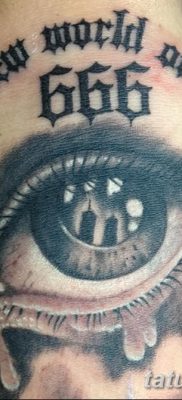fotó a 666 -os tetoválásról, 2018. január 16 -án, №036 - tetoválás 666 -