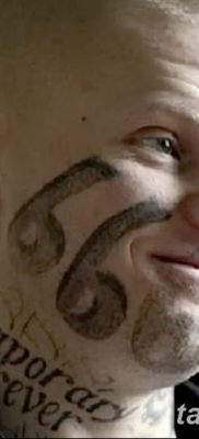 fotó a 666 -os tetoválásról, 2018. január 16 -án, №046 - tetoválás 666 -