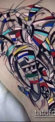 foto tatovering abstraktion (værdi) - eksempel tegning - 065