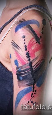 foto tatovering abstraktion (værdi) - eksempel tegning - 047