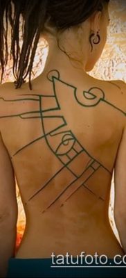 foto tatovering abstraktion (værdi) - eksempel tegning - 031