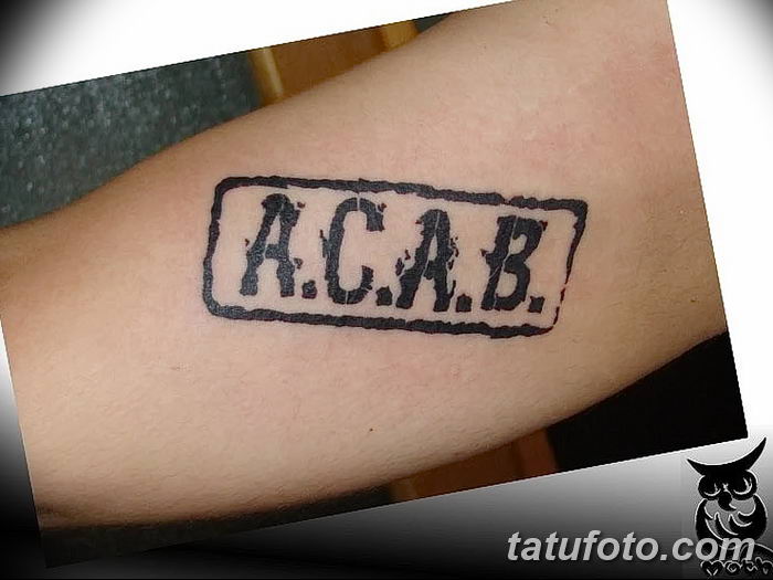 Fénykép tetoválás acab 02.11.2018 №050 - Acab tetoválás -