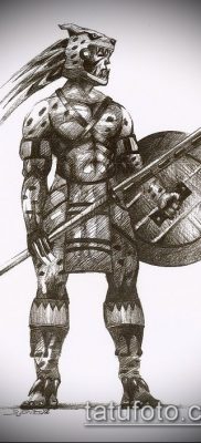 Aztec tatoveringsfoto - 01062017 - eksempel - 010 Aztec tatovering