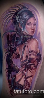 снимка на татуировката на Amazon (значение) - пример за интересен дизайн на татуировка - 033