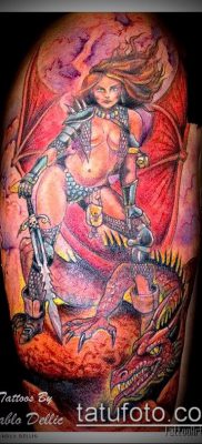 снимка на Amazon татуировка (стойност) - пример за интересен дизайн на татуировка - 032