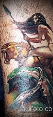 снимка на татуировката на Amazon (значение) - пример за интересен дизайн на татуировка - 031