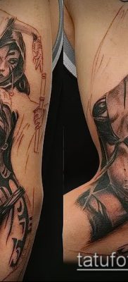 снимка на татуировката на Amazon (значение) - пример за интересен дизайн на татуировка - 028