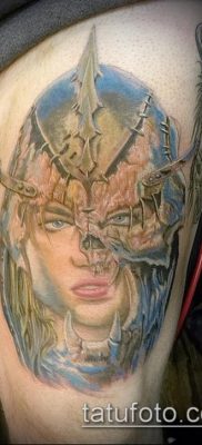 снимка на татуировката на Amazon (значение) - пример за интересен дизайн на татуировка - 025