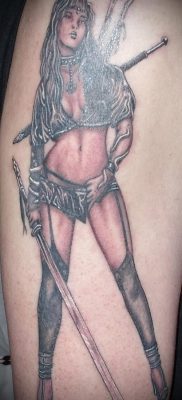 снимка на Amazon татуировка (значение) - пример за интересен дизайн на татуировка - 020