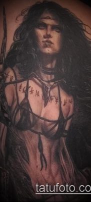 снимка на Amazon татуировка (значение) - пример за интересен дизайн на татуировка - 018