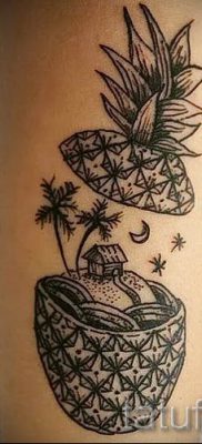 снимка на татуировка с ананас за статия за значението на татуировка с ананас - tatufoto.ru - 14