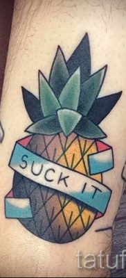 снимка на татуировка с ананас за статия за значението на татуировка с ананас - tatufoto.ru - 8