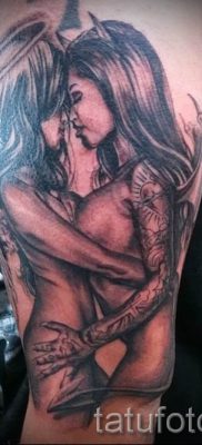 снимка на ангел и татуировка на демон за статия за значението на дизайна на татуировка - tatufoto.ru - 9