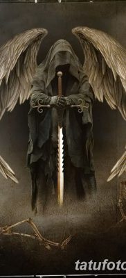 снимка на татуировката ангел на смъртта от 28.10.2017 г. №002 - татуировка на ангел смърт -