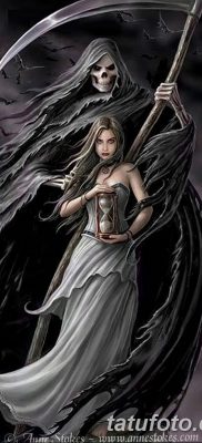 снимка на татуировката ангел на смъртта от 28.10.2017 г. №008 - татуировка на ангел смърт -