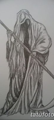 снимка на татуировката ангел на смъртта от 28.10.2017 г. №010 - татуировка на ангел смърт -