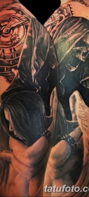 снимка на татуировката ангел на смъртта от 28.10.2017 г. №013 - татуировка на ангел смърт -