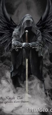 снимка на татуировката ангел на смъртта от 28.10.2017 г. №022 - татуировка на ангел смърт -