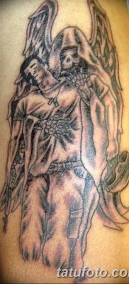 снимка на татуировката ангел на смъртта от 28.10.2017 г. №023 - татуировка на ангел смърт -