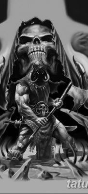 снимка на татуировката ангел на смъртта от 28.10.2017 г. №035 - татуировка на ангел смърт -