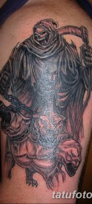 снимка на татуировката ангел на смъртта от 28.10.2017 г. №036 - татуировка на ангел смърт -