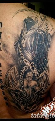 снимка на татуировката ангел на смъртта от 28.10.2017 г. №039 - татуировка на смъртта на ангел -