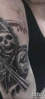 снимка на татуировката ангел на смъртта от 28.10.2017 г. №044 - татуировка на ангел смърт -