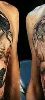 снимка на татуировката ангел на смъртта от 28.10.2017 г. №048 - татуировка на ангел смърт -
